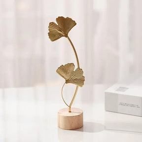 Enfeites Folha de Ginkgo - Ornamento de Mesa